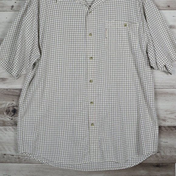 Columbia* Men's Short Sleeve Button Down Single Chest‎ Pocket Shirt Size~ XL - Picture 2 of 10